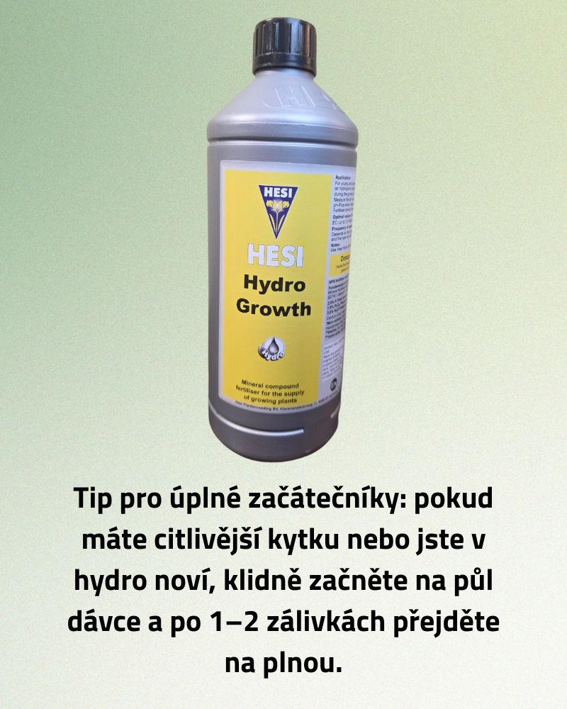 Hesi Hydroponické hnojivo pro mladé rostliny 1L- žluté